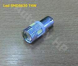 Led žárovka T4W SMD5630 12V čočka canbus